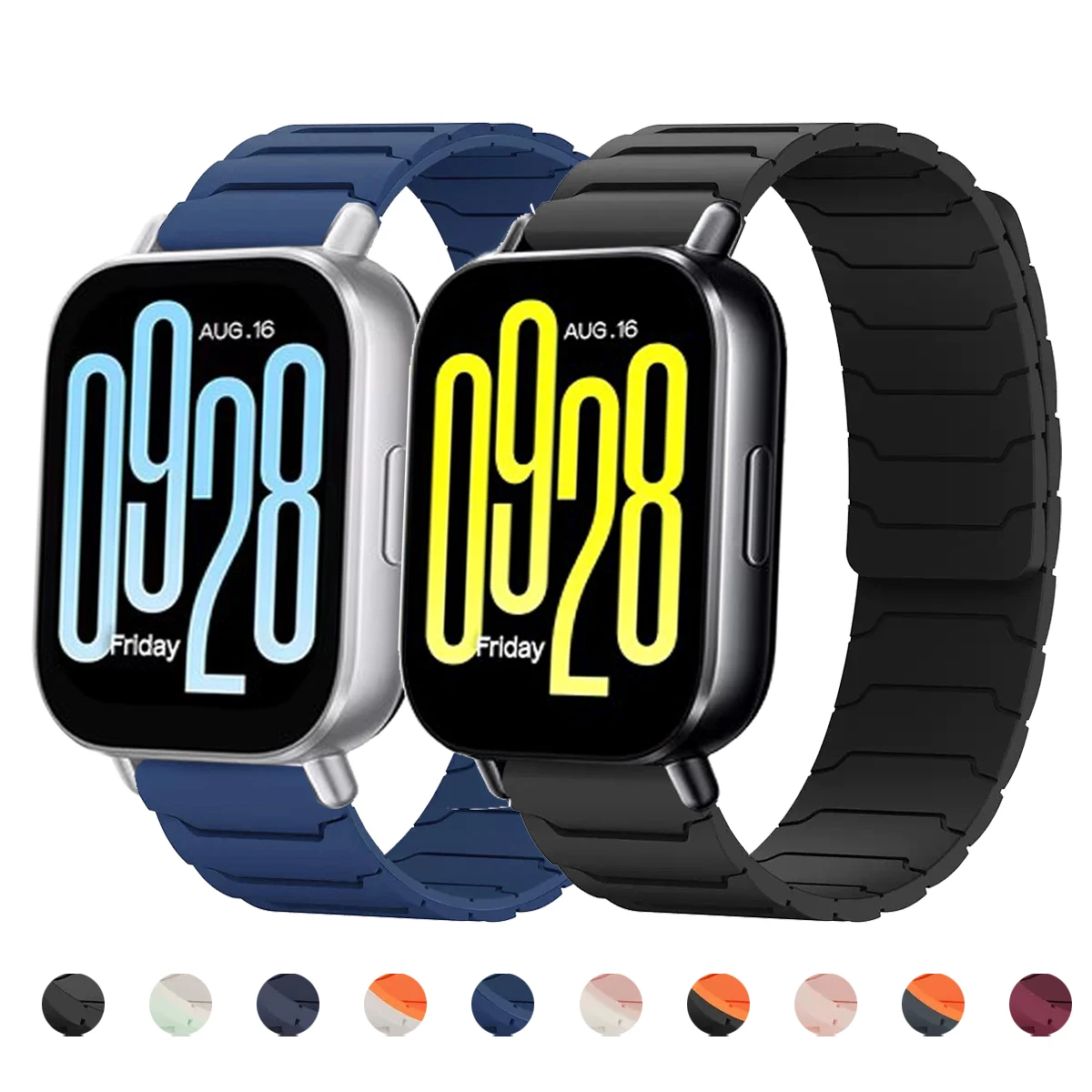 22 mm Magnetschlaufenarmband für Redmi Watch 5 Active 5 Lite Silikonarmband für Xiaomi Watch 2 Pro S4 S3 S2 S1/Farbe 2 Armband