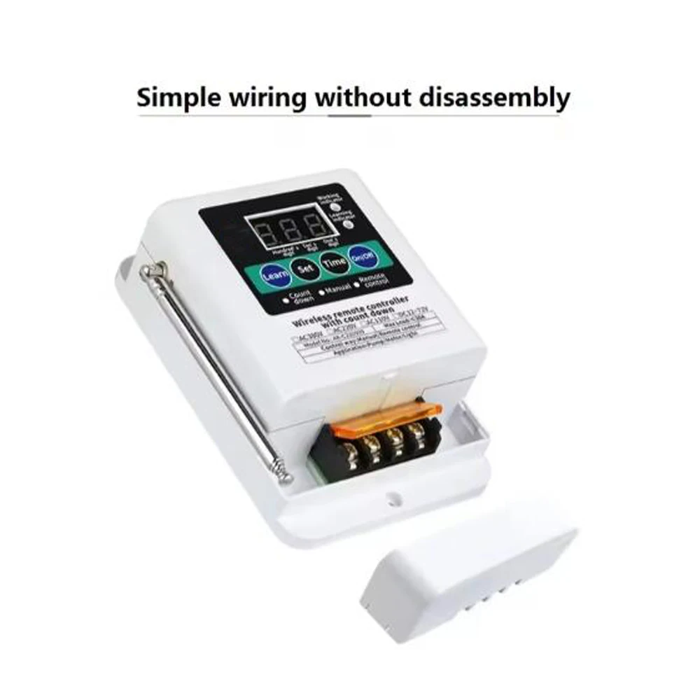 DC9V العد التنازلي التحكم عن بعد التبديل 1Ch RF الارسال اليدوي وحدة الاستقبال مضخة مياه ضخ التحكم عن بعد