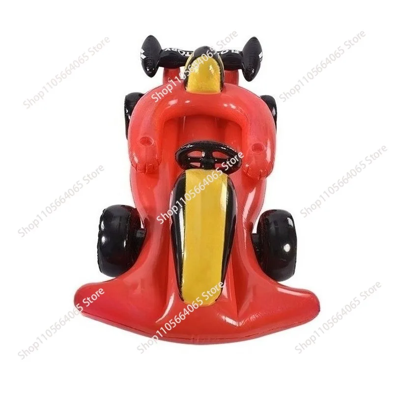 Inflatable racing car floating row cartoon water yacht model PVCF1 seat adult leisure toy racing car new