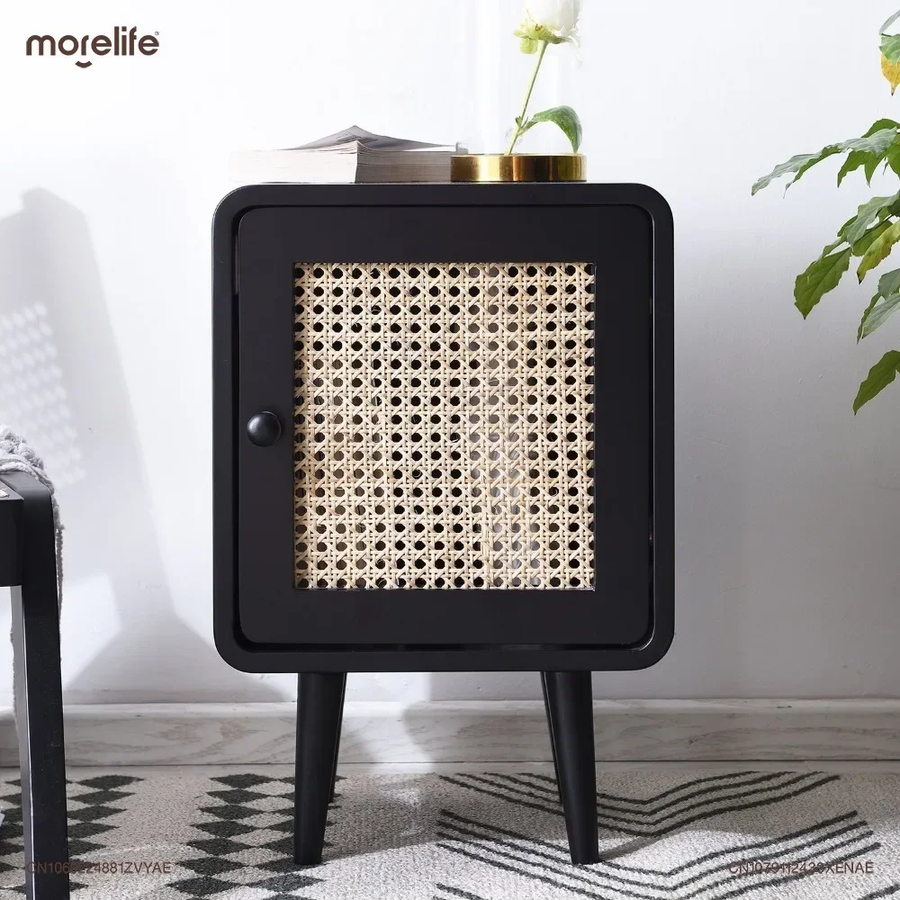 

Luxury Rattan Retro Nightstand Sofa Small Side Cabinet BedSide Table Square Table Storage Cabinet Night Stand Furniture AK001