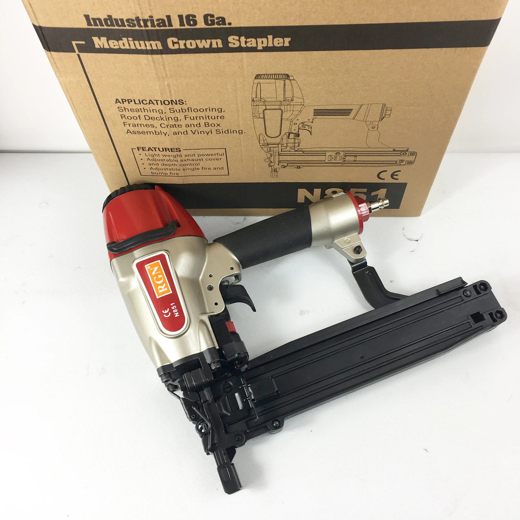 N851 Pneumatic Stapler Gun 7/16 inch Heavy Wire Industry 16S5