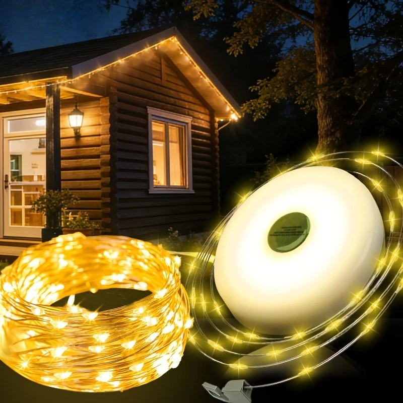 Outdoor Camping Light String Outdoor Garden Courtyard Terrace Party Essentials Hanging Portable LED Decorative Lights
