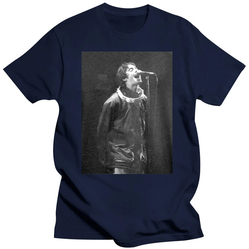 Liam Gallagher Print Men T Shirt White T-Shirt Short Sleeve Mens New Funny Brand Clothing Top Tee 100% Cotton