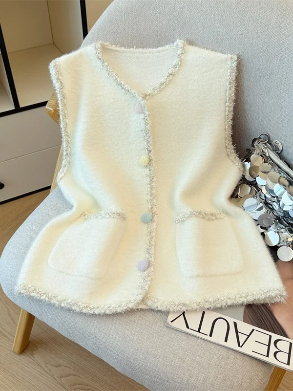 

Уникальный красивый вязаный свитер, женский осенне-зимний новый свитер, маленький многослойный ветрозащитный свитер, антивозрастной, универсальный...