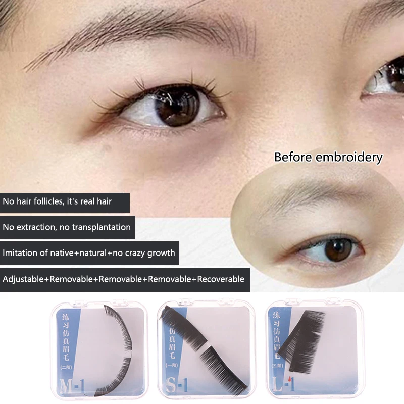 

Authentic Real Eyebrow AI Master Practice Native Cloned Eyebrow Hair Without Hair Follicles For Beginners