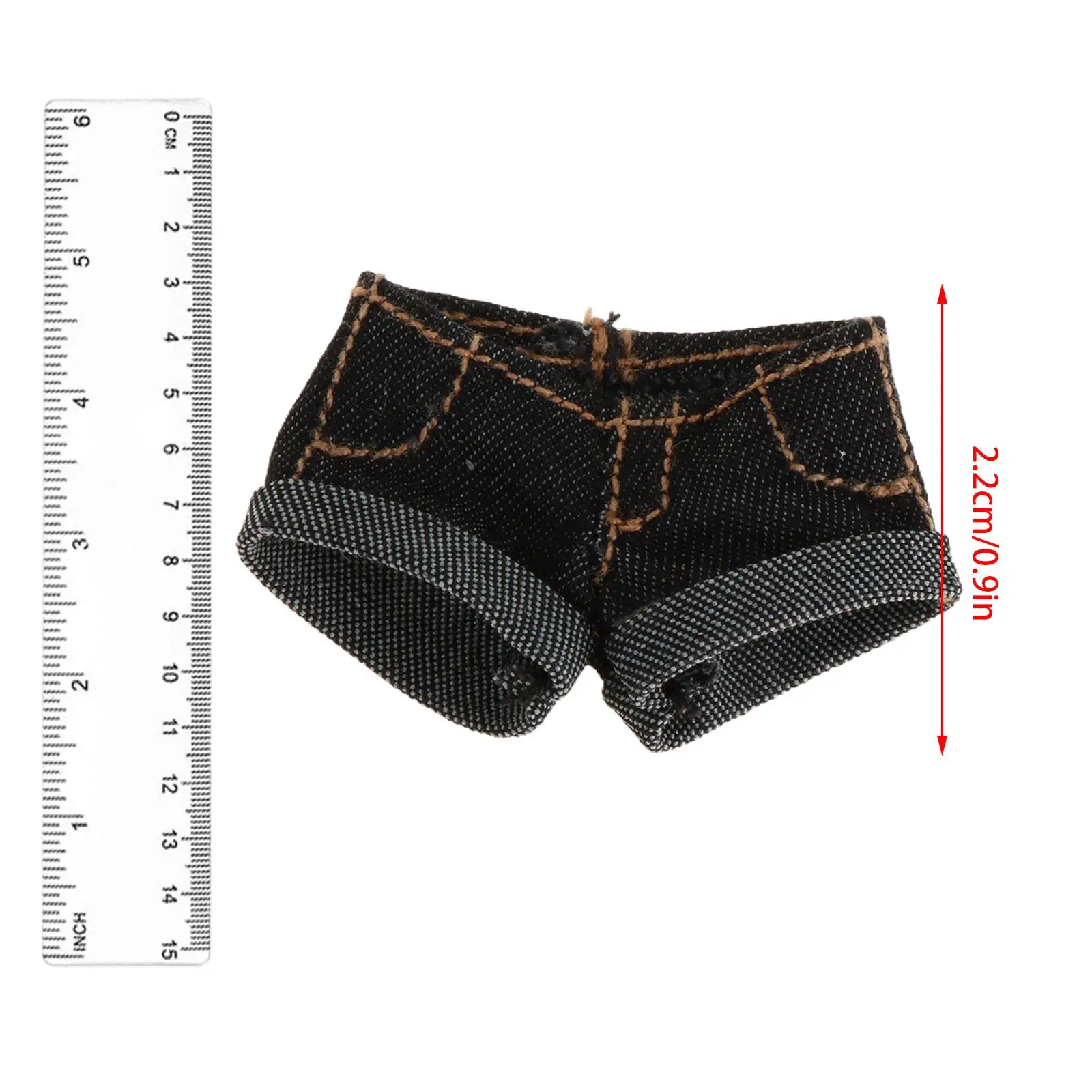 Calções casuais de verão para bonecas, moda cosplay, fantasia de calça curta quente, 6 pol, 1/12 pol, retrô, acessório