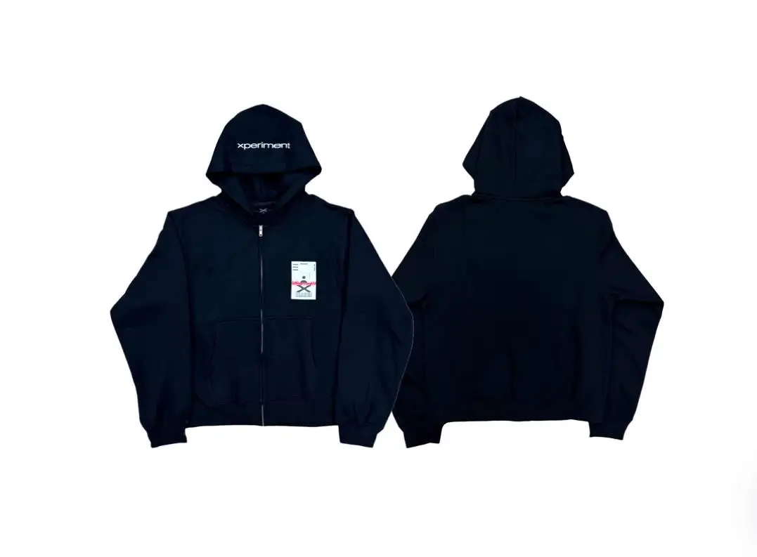 2026 Ken Carson XPERIMENT KEYCARD ZIP-UP Limited edition hoodie WY1781