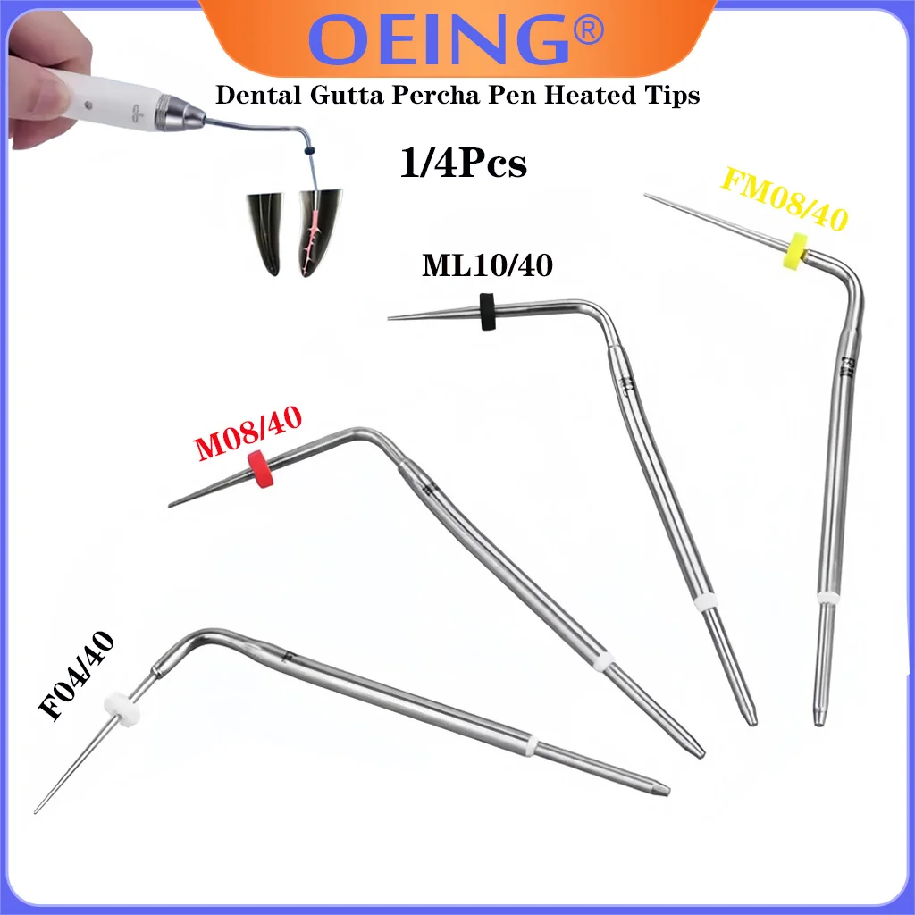 

OEING Dental Gutta Percha Pen Насадки с подогревом Стоматолог Наполнение горячим расплавом Нагревательный штифт Эндо-обтурационная система F XF FM M Насадки для корневых каналов