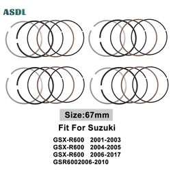 67mm 1/2/4pc Motorcycle Engine Piston Rings For Suzuki GSX-R600 2001-2003 GSXR600 2004-2005 GSXR 600 2006-2017 GSR600 2006-2010