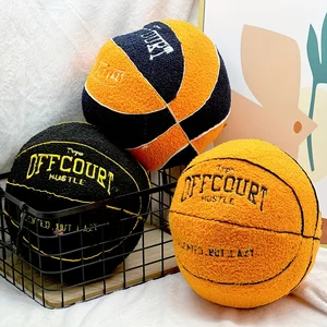 Kinderbasketballkissen, ausgestopfter Spielzeuganime -Stoffball für Fans, exquisite Geburtstagsgeschenke für Jungen, Büro -Set, 25 cm 6 Hauptverkaufsbasketballball - №2