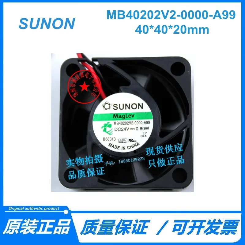 for Jianzhun SUNON MB40202V2-0000-A99 40x40x20mm 4cm 24V 0.80W DC Cooling Fan