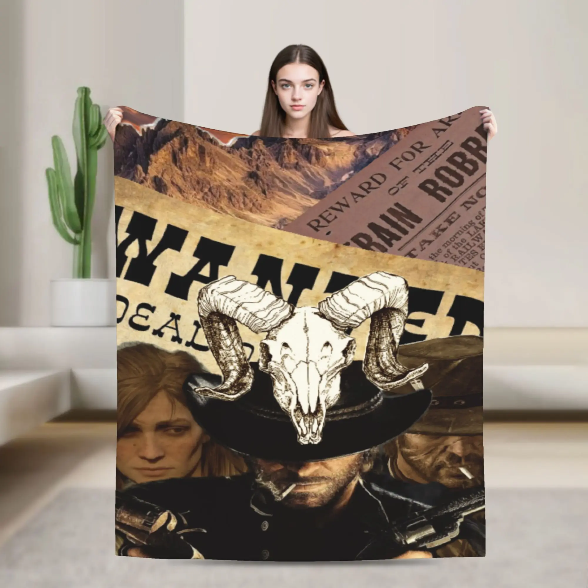 New Arthurs Morgans Blankets Soft Flannel  Comfortable Throw Blanket Machine Washable