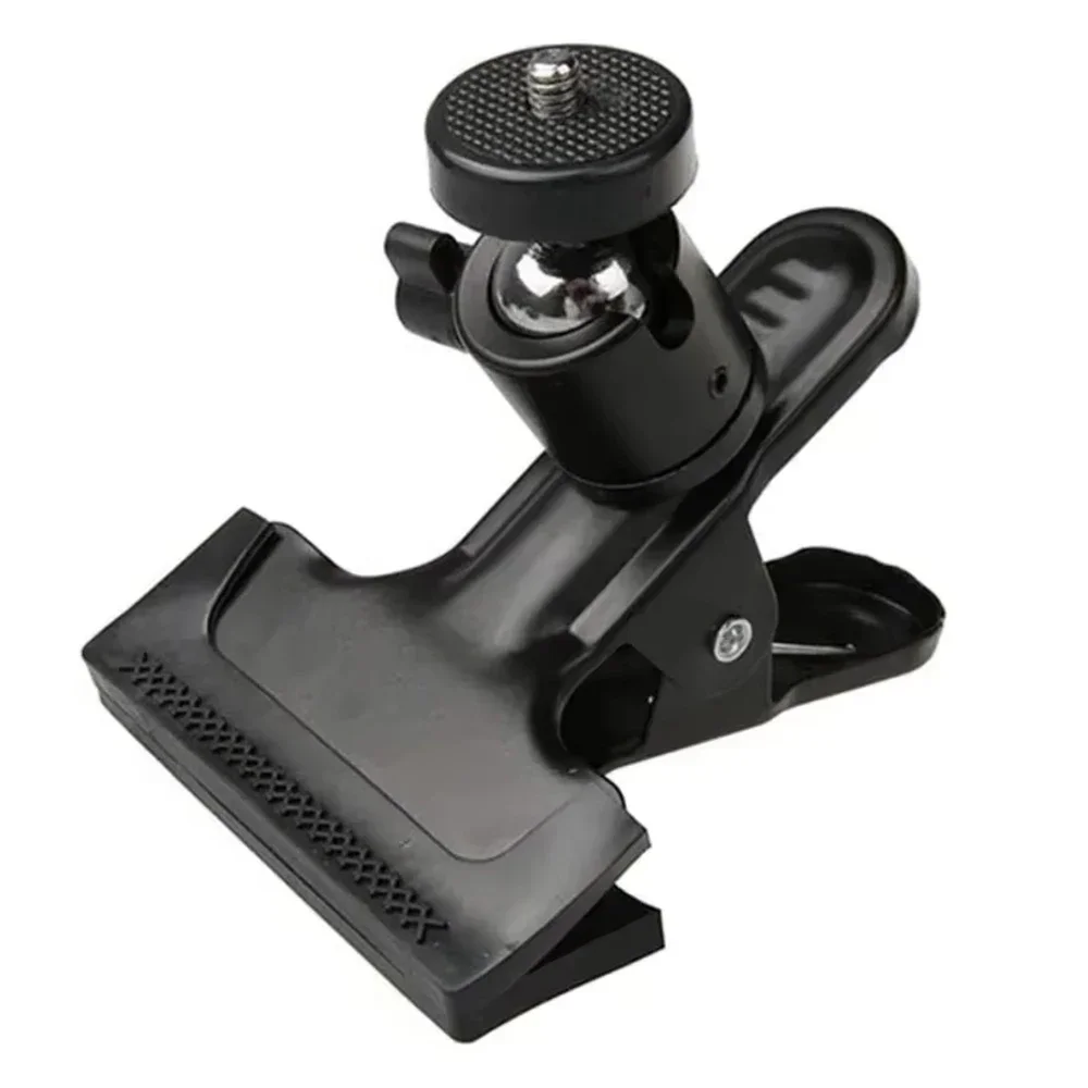 

Tripod Camera Clip Clamp Flash Reflector Holder Mount with 1/4 Inch Screw 360 Degree Swivel for Digital SLR Video Camera