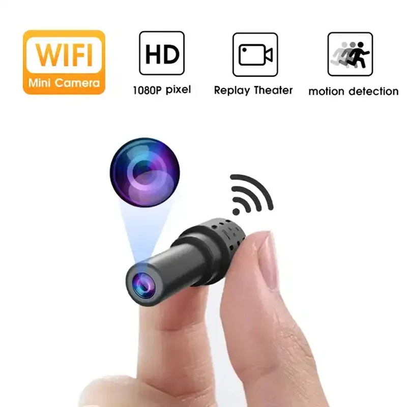 Minicámara X14 140 ° con WiFi, videocámara HD 1080P con visión nocturna infrarroja, Monitor para detección de movimiento, vigilancia