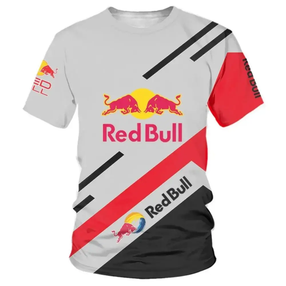 Red Bull Racing 남자 2025 여름 새로운 스포츠 빠른 건조 티셔츠 여성 통기성 야외 레저 스포츠상의