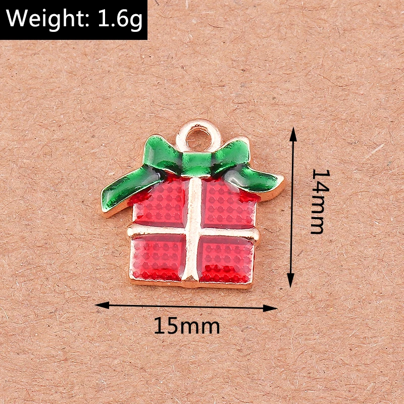 10 Stück niedliche Emaille-Schneeflocken-Anhänger für Ohrringe, Halsketten, DIY-Armbänder, Weihnachtsschmuckherstellung, Zubehör – Detail 29