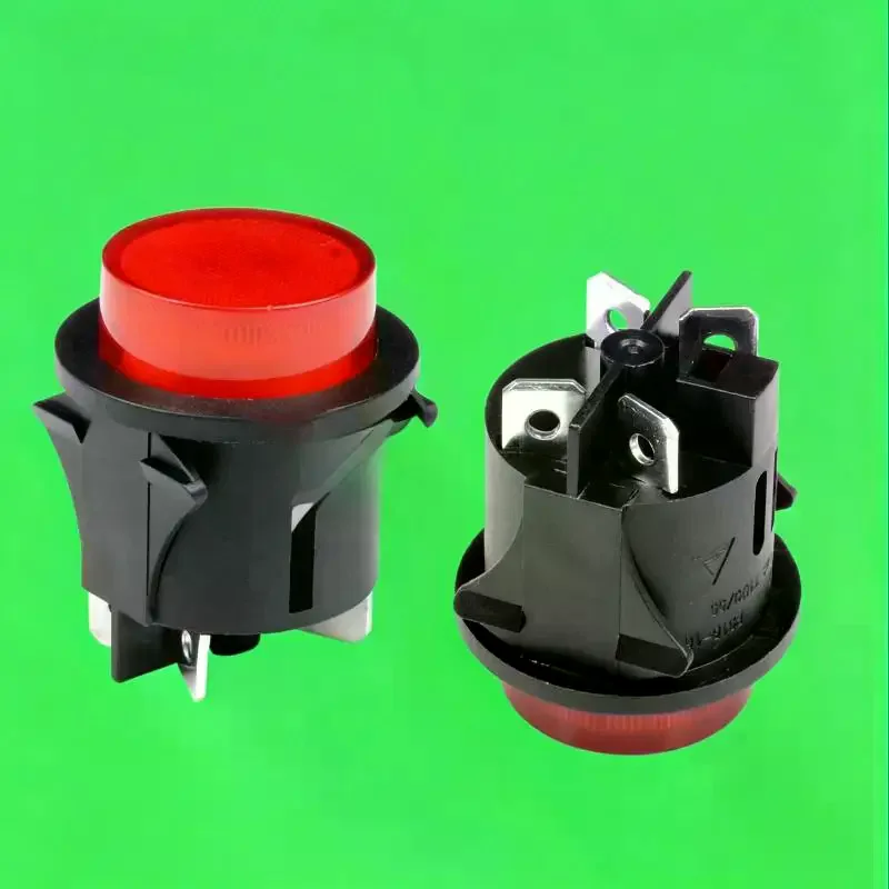 Red Illuminated Push Button Switch Easy Install Durable Plastic Housing for Game Arcade Joystick Console Custom Build