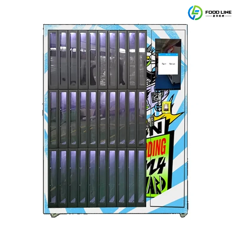 Self-Service Skateboard Rental Machine with Card Payment Automated Convenience for Public Spaces & Skate Parks Customized