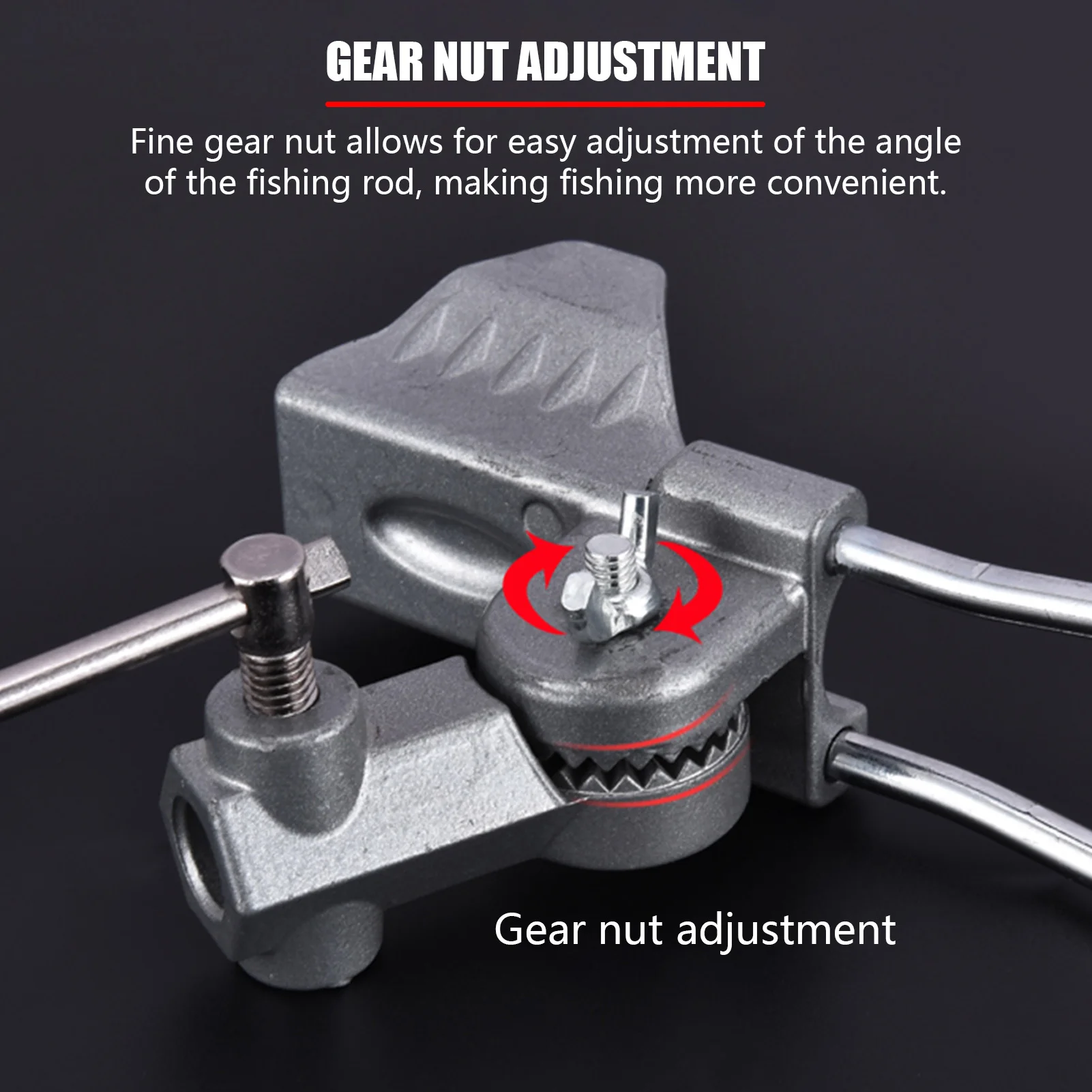 قابل للتعديل الصيد رود الرف الفولاذ المقاوم للصدأ قصبة صيد خشبية الإدراج الثابت في الهواء الطلق الصيد جهد الصيد رود تحديد تركيبات