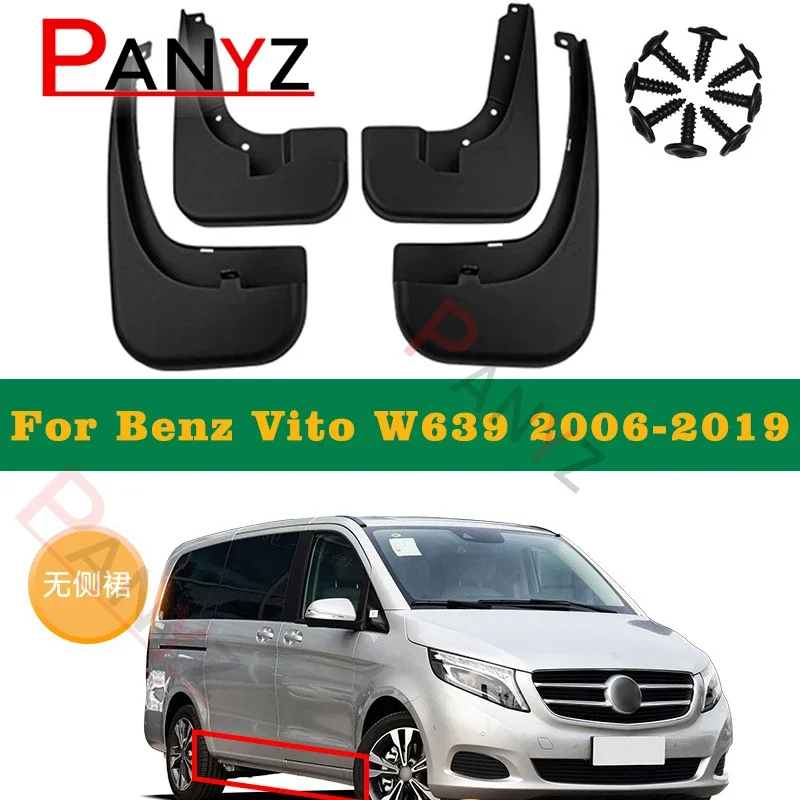 

For Mercedes Benz V-Class Vito 2016-2021 Mudguard Car Fenders Mud Flaps Vito Splash Guards Metris Mudflaps