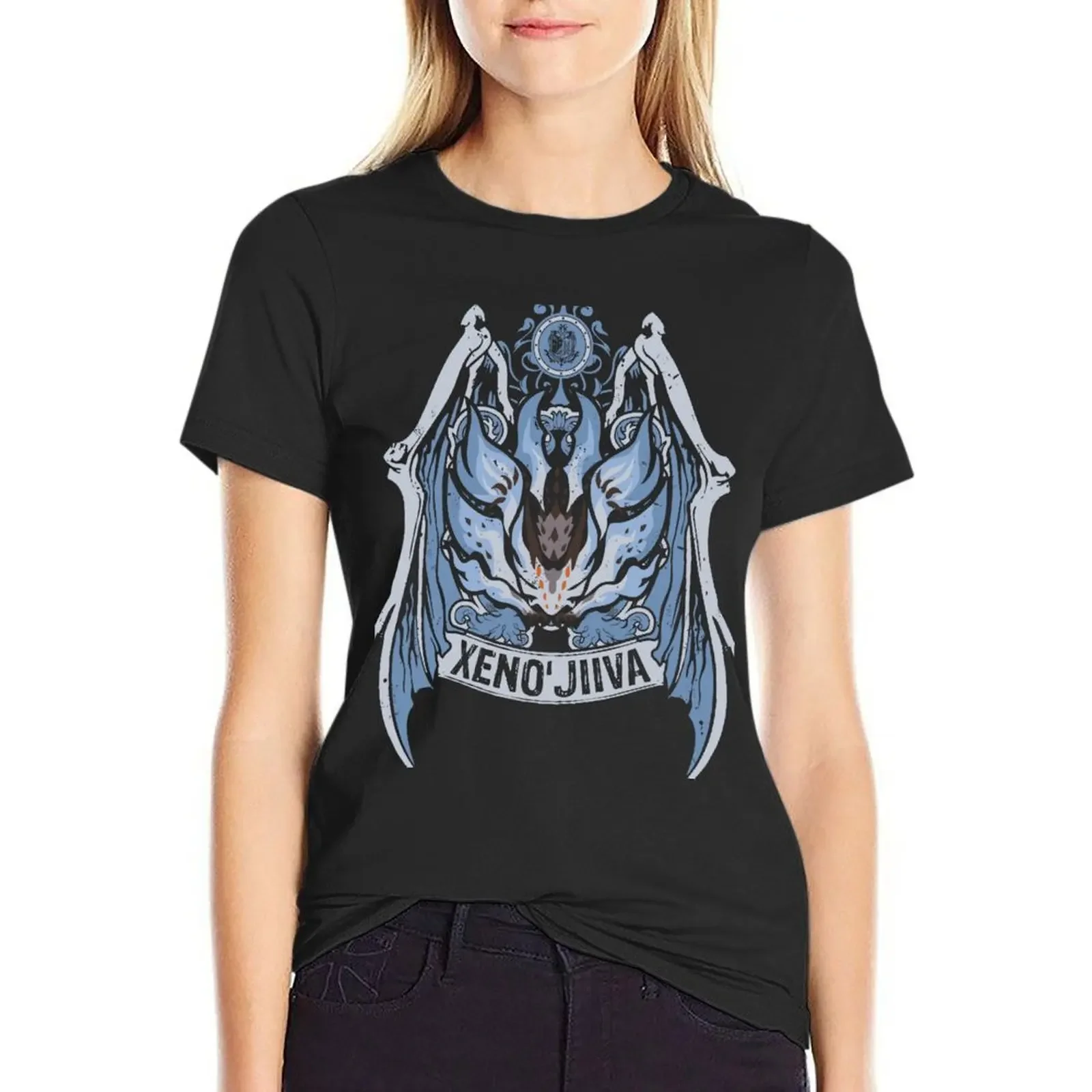 

XENO'JIIVA - CREST T-Shirt aesthetic clothes plus size tops tops cat shirts for Women