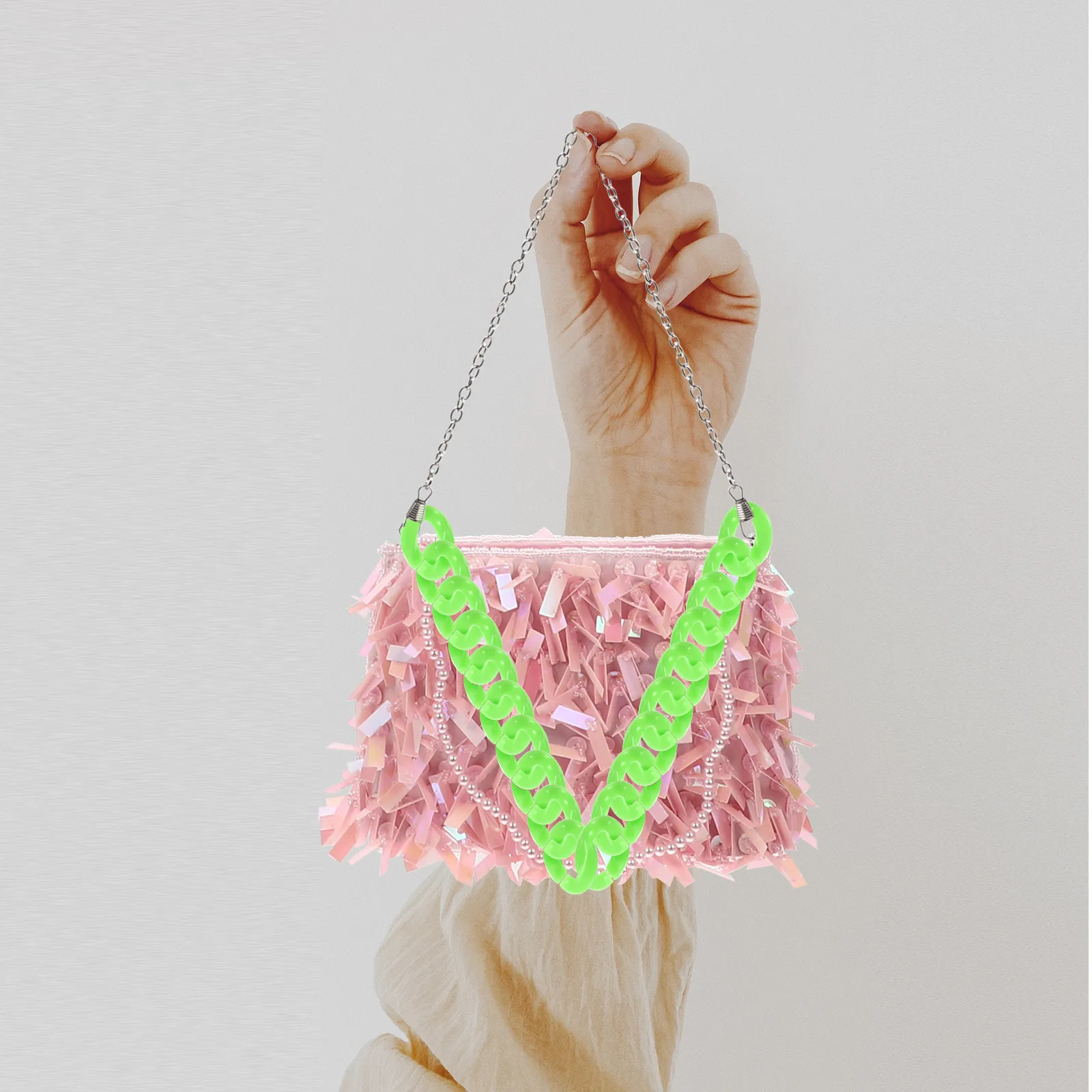 

150 шт., акриловые ювелирные аксессуары, легкие и прочные кольца «сделай сам», открытый браслет, пряжки-цепочки, подвеска для телефона, ремесло