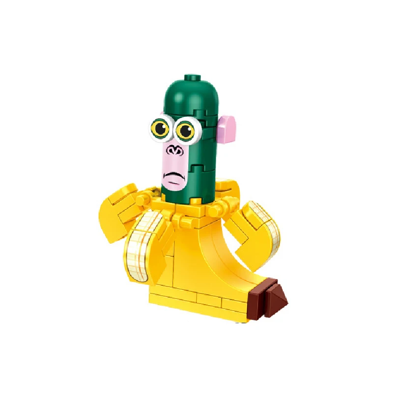 Tung sahur figure dessin animé blocs jouet tralalero tralala bombarde crocodile shimpanzini bananini figurines blocs de construction jouets