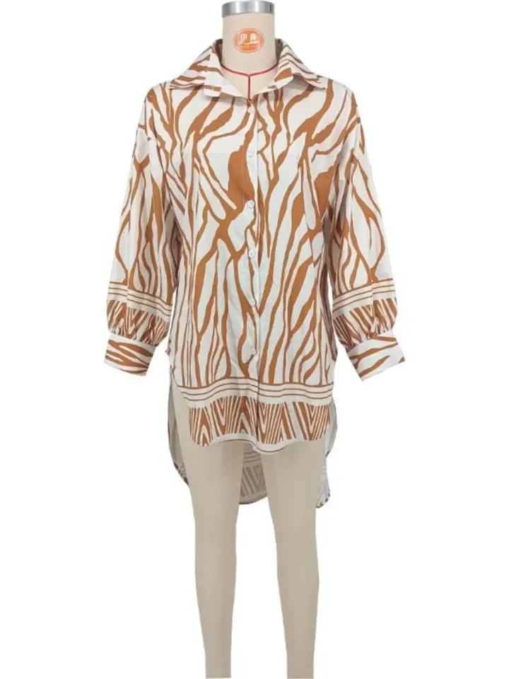 2025年夏 ビーチカジュアル ルーズ 長袖シャツ ミニワンピース レディース ファッション バケーション プラスサイズ 女性用 ボタン付き イレギュラーヘム