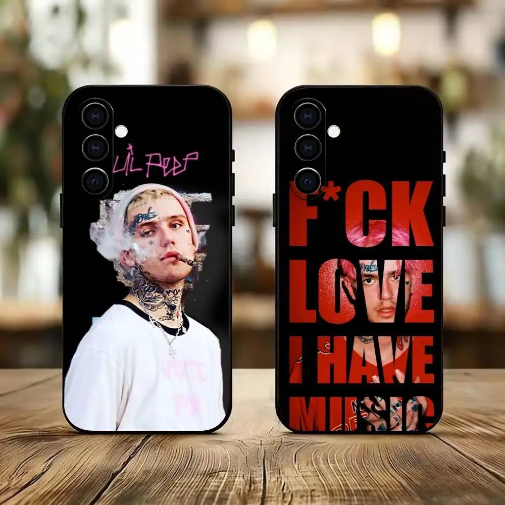 

Emo Rap-Lil Peep Phone Case Black Silicone Soft For Samsung Galaxy A73,A72,A71,A70,A53,A52,A51