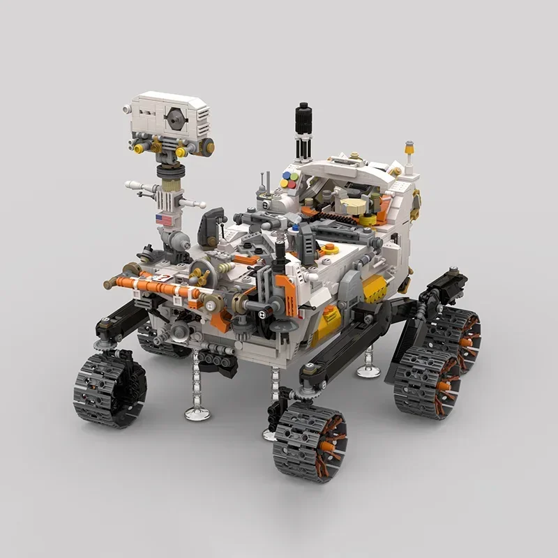 Model kosmiczny Moc cegły budowlane ameryka perspektywa Mars Rover technologia klocki modułowe prezenty zabawki świąteczne zestawy DIY montaż