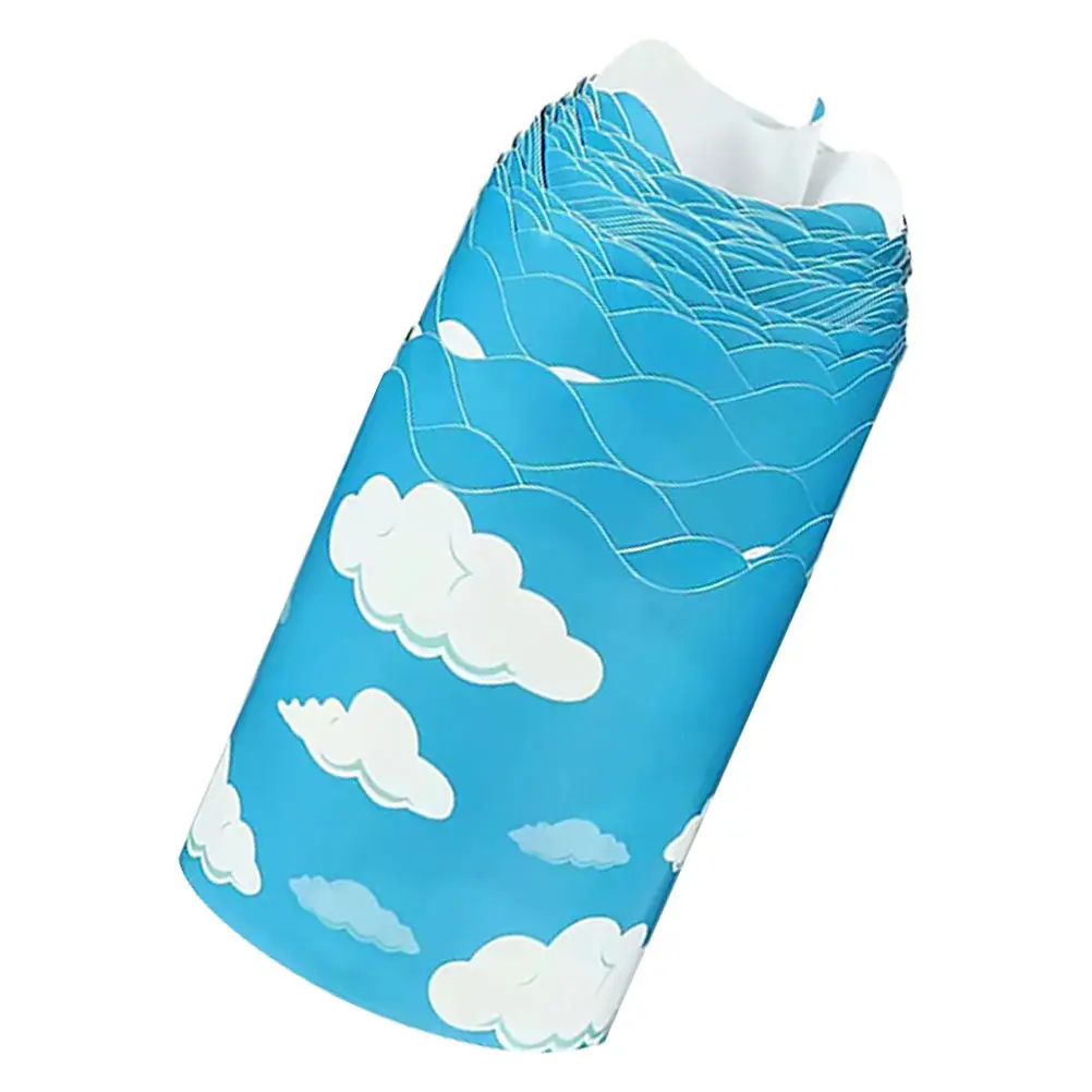 Removable Cloud Bulletin Board Border Trim Roll – Cartoon Classroom Decoration Paper Sticker