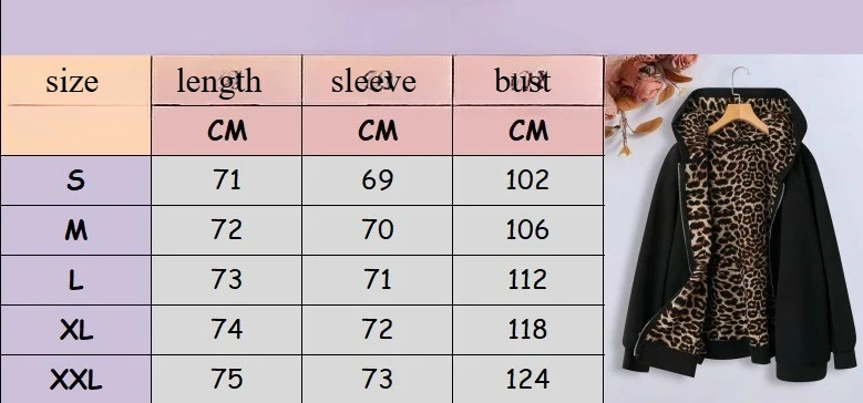 Outono novo leopardo impressão plus size casual casaco de cor sólida, casaco feminino de manga comprida com zíper