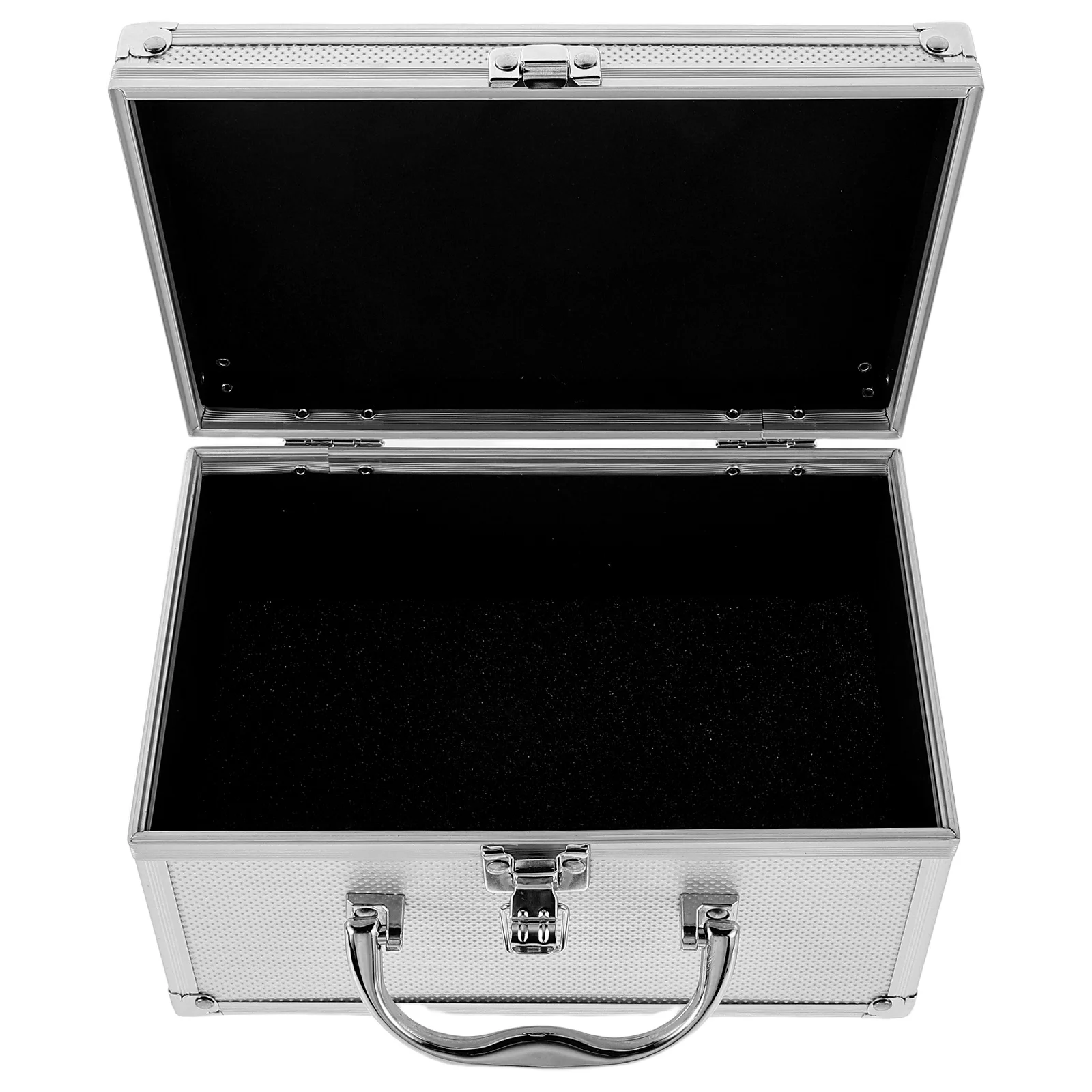 

Aluminum Alloy Tool Chest Small Waterproof Toolbox Portable Storage Organizer For Diy Watch Display Garage Metal Box Heavy Duty