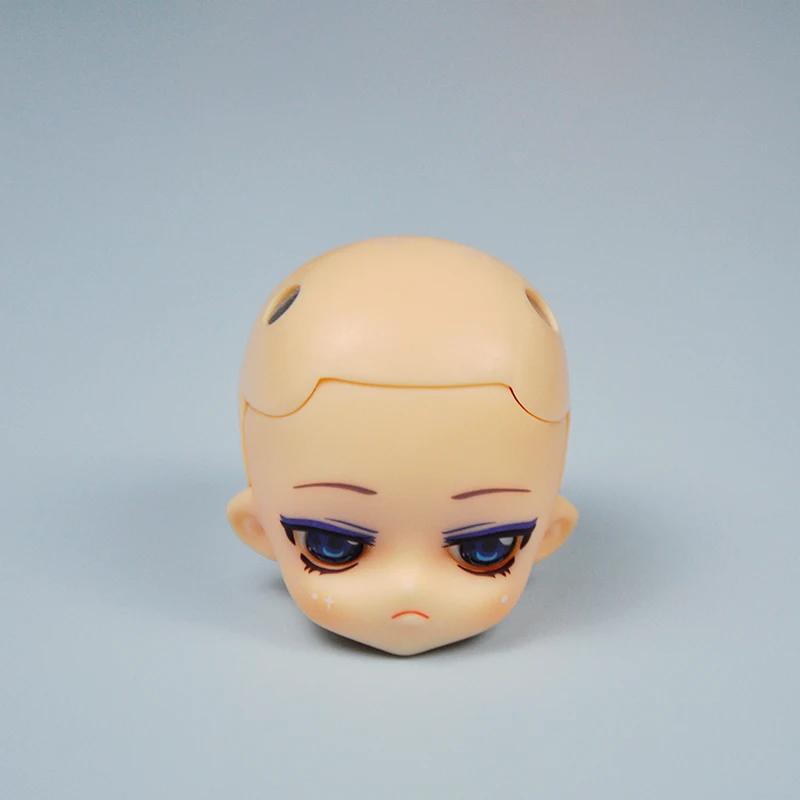 Ymy Gsc Clay Man Replacement Face Open Eyelid Head With Mekup  Diy Toys Suitable For Obitsu 11 Doll 1/12bjd Doll Accessories