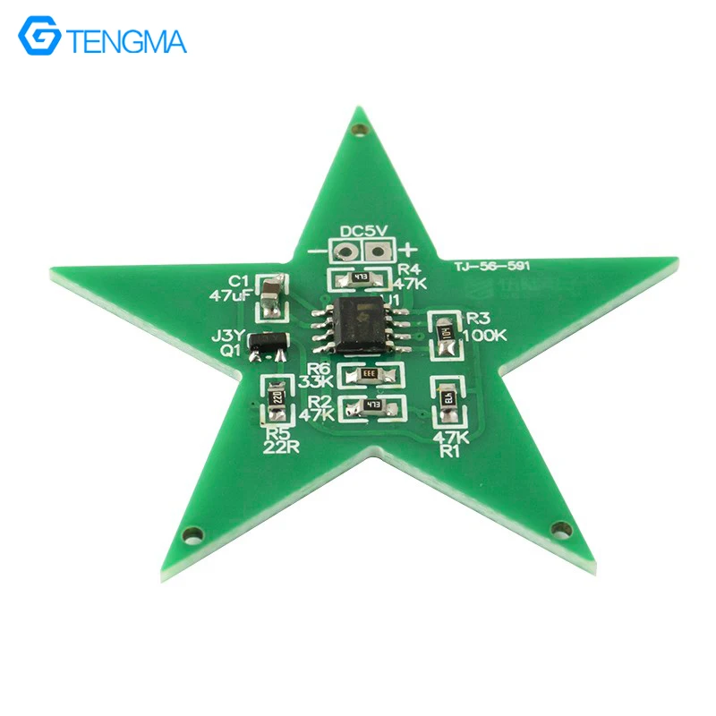 Star Pentagonal Breathing Light Kit LM358 Chip Electronic Welding Exercise Assembly Production DIY Training Parts