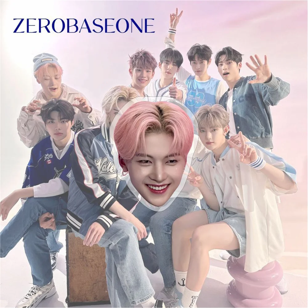 Kpop zerobaseone hd写真印刷アクリル電話サポート、zb1リッキービンzhanghao拡張リング、フィンガーグリップアクセサリー、ファンギフト