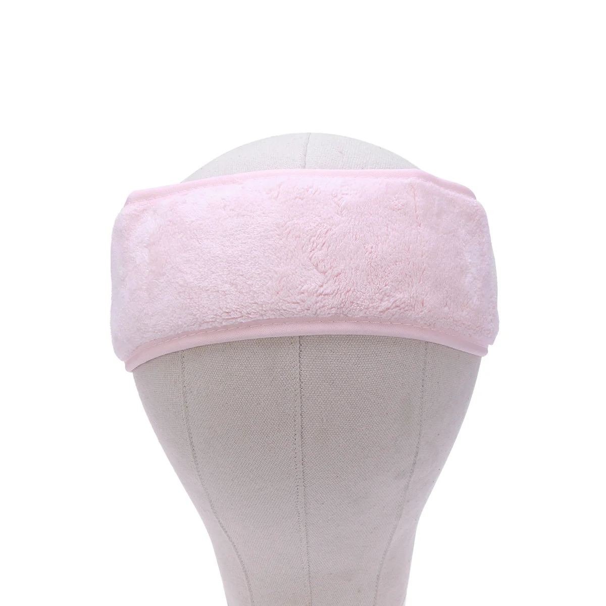 

Повязка на голову для спа-салона для лица, эластичная петля с крючком для полотенец, регулируемая для макияжа, очищения душа, спортивная розовая повязка на голову для лица