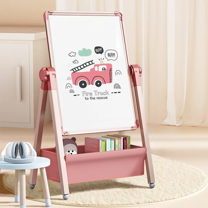 

Portable Magnetic Whiteboard Drawing Board Erasable Foldable with Stand for Home Use Dust-Free Small Blackboard for Boys And Gir