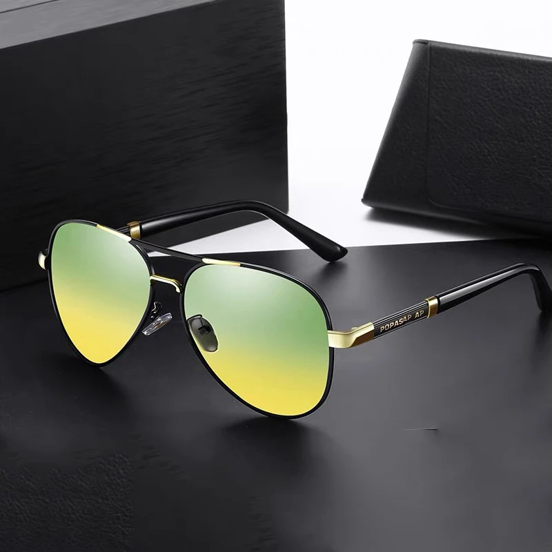 

Aviation Photochromic Chameleon Men Women Polarized Sunglasses Fashion Vitnage Driving Fishing Polaroid Day Night Sun Glasses