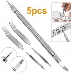 5pcs of Watch Repair Tools Installable Watch Strap Silicone Metal Band Remover Stainless Steel Tools Detachable Multifunction