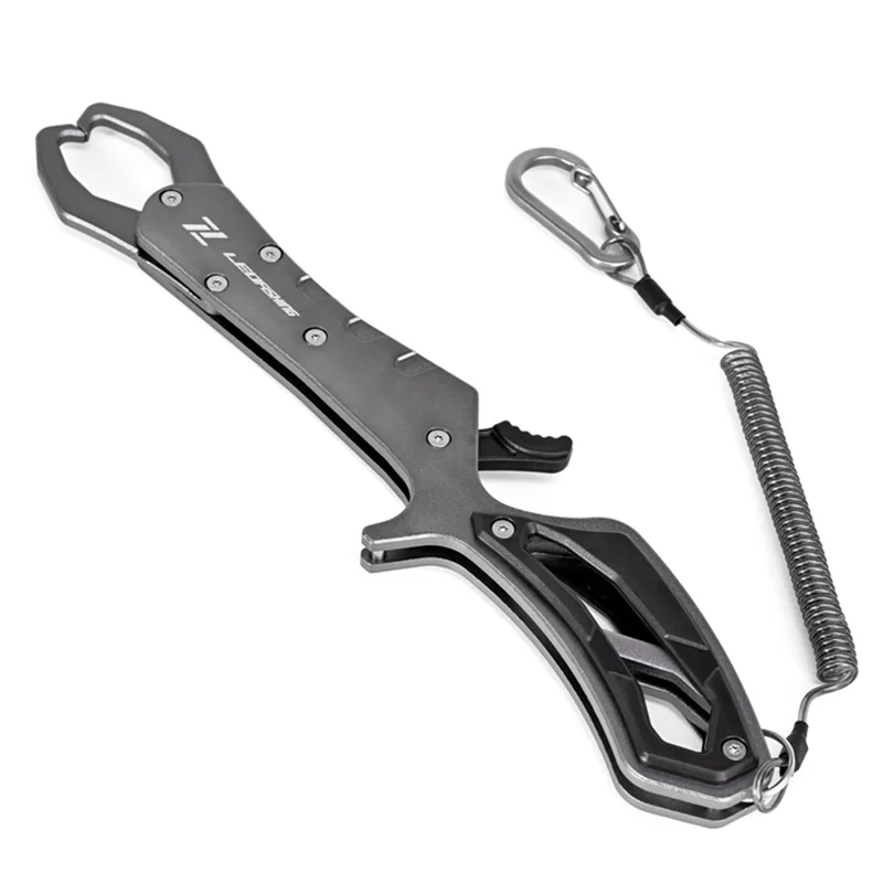 

LEO Aluminum Alloy Fishing Pliers with Leaky Rope Hanging Buckle Anti-Rust Fishing Pliers Fish Catcher