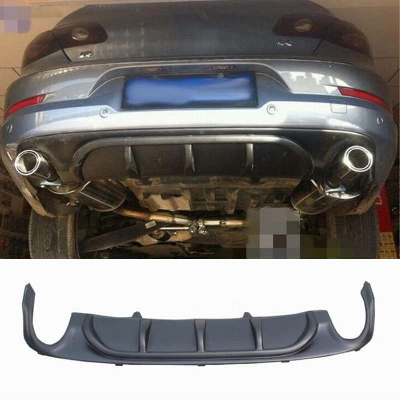 For OLD Volkswagen CC ABS Bumper Rear Lip Splitter Diffuser Refit Black Accessories VW Body Kit JSK Style 2009-2012 Year