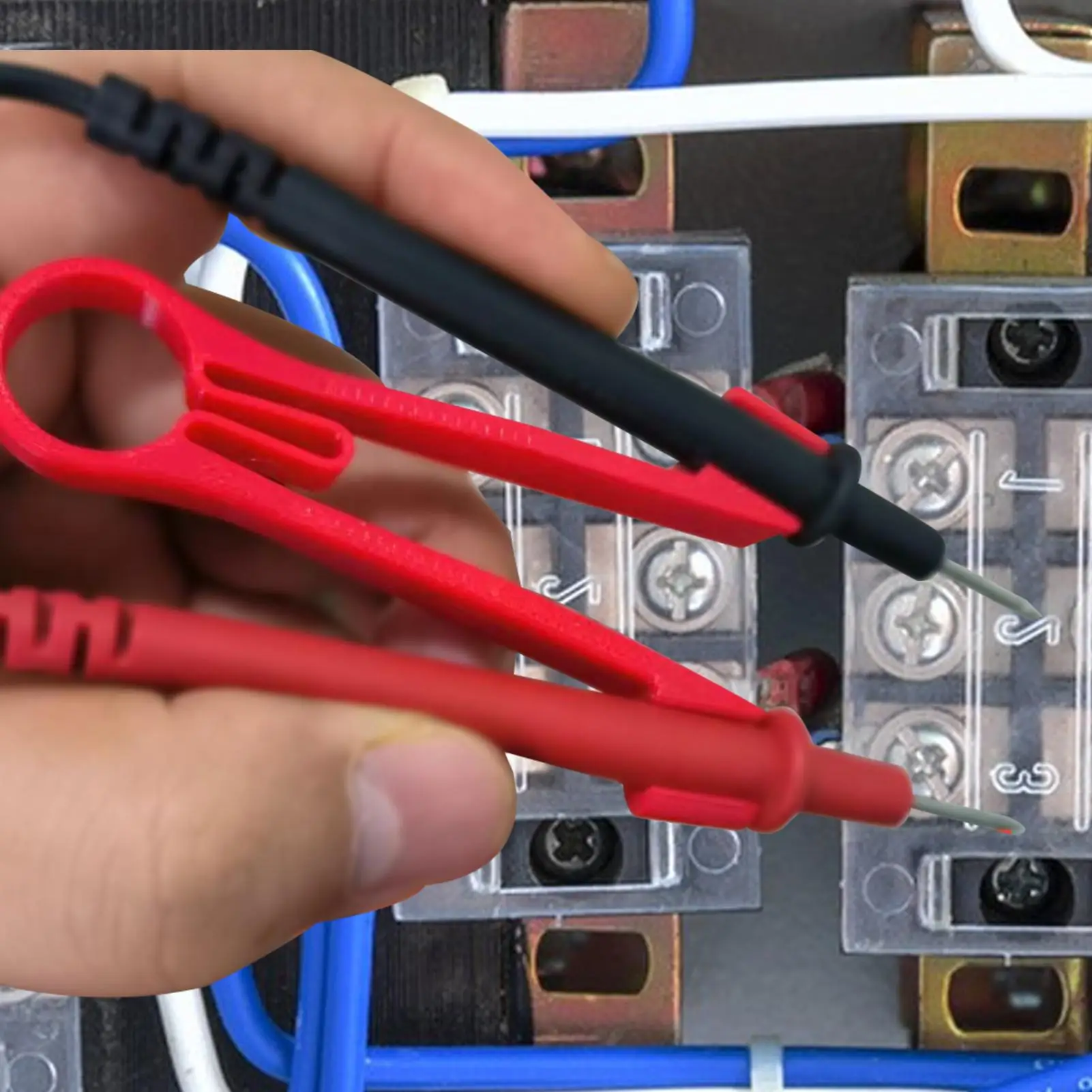 Holder for Multimeter Probe Test Meter Probes Clamping Tool Electrical Testing Power Supplies Ergonomic Repairing Accessories