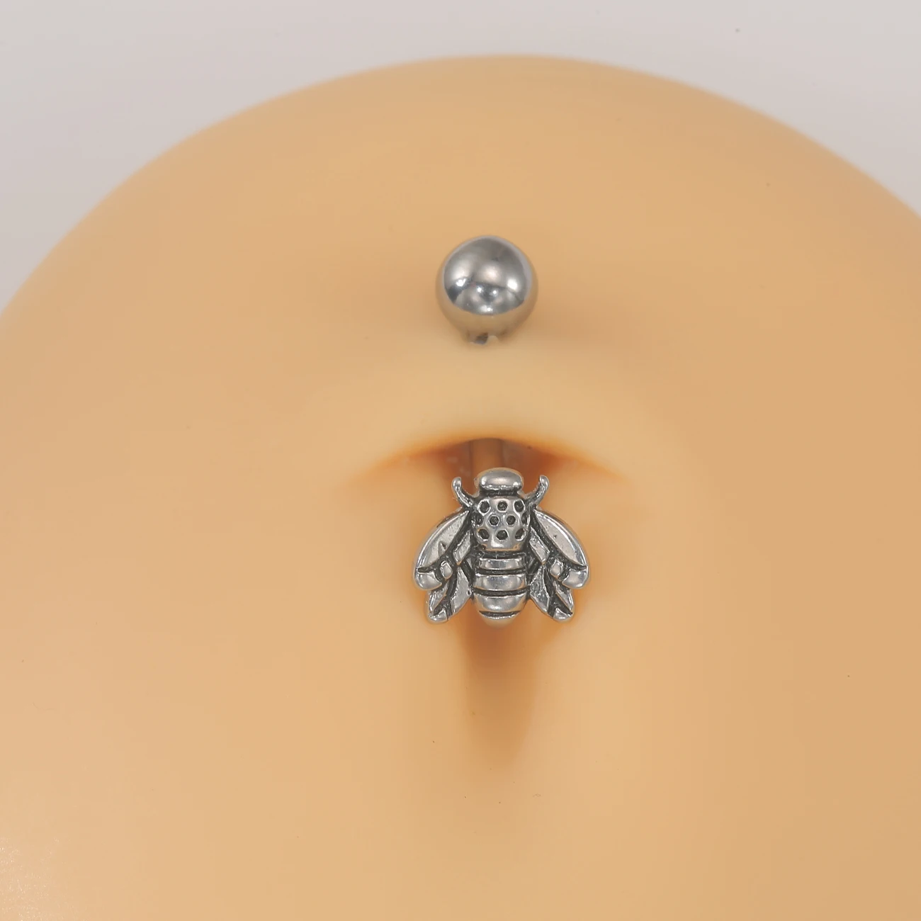 14G النحل البطن زر الدائري الفولاذ المقاوم للصدأ السرة البطن ثقب الجسم مجوهرات