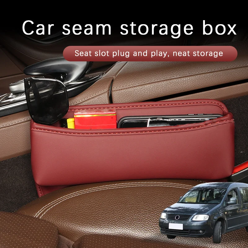 

Car Seat Gap Storage Box Driver Front Auto Seat Gap Filler Organizer Wallet Keys Card Storage Box For Volkswagen Caddy