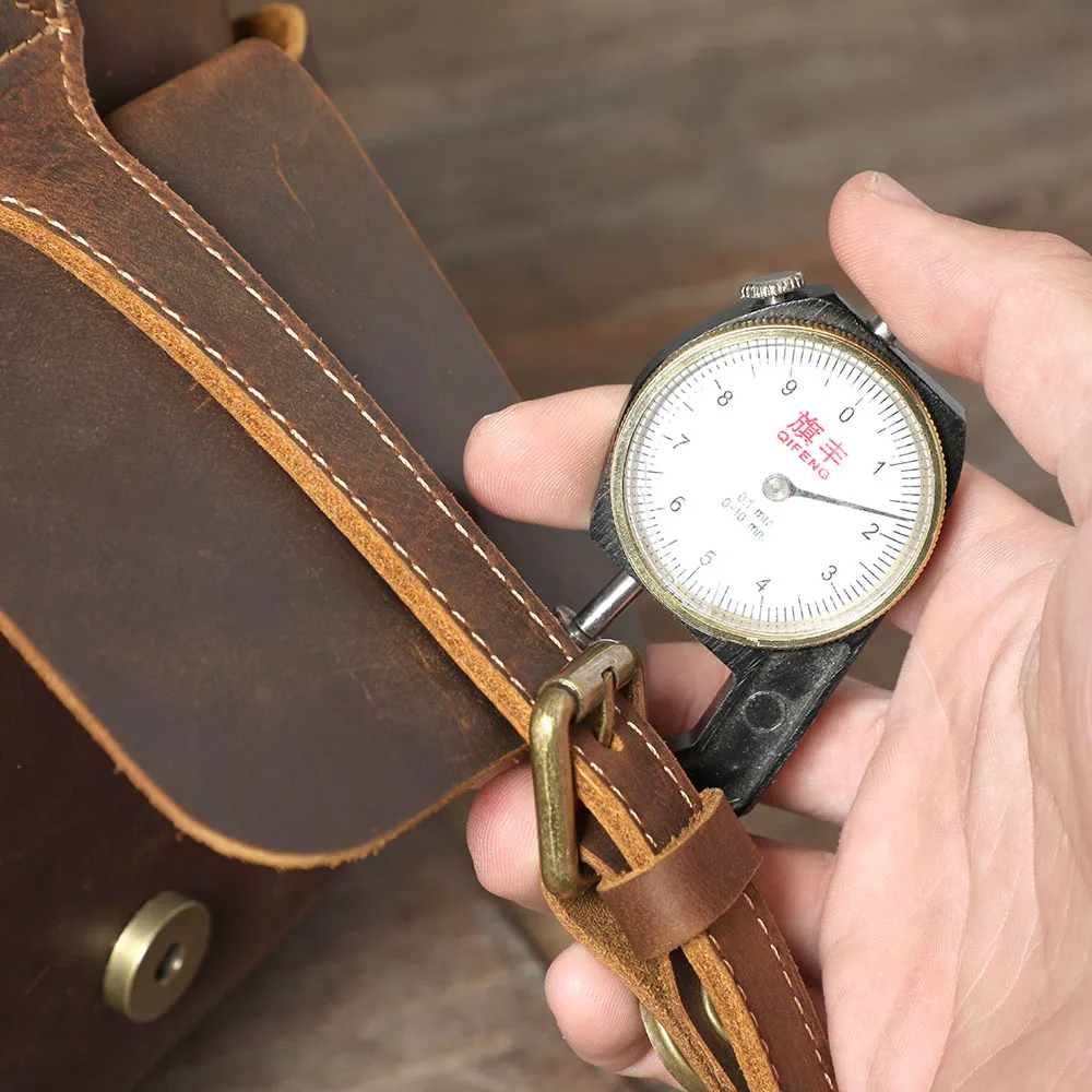 S.WORKER Handgefertigte Reisetasche aus Vollnarbenleder, Echtleder, große Kapazität, Business-Gepäck, Wochenend-Reisetasche – Detail 18