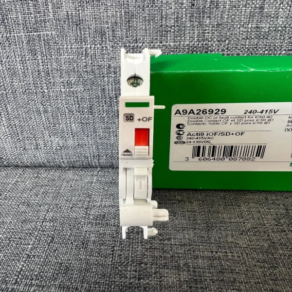 

A9a26929 Контакт индикатора неисправностей-Acti9 Iof/sd+of 240-415vac 24-130vdc Совершенно новый оригинальный точечный ПЛК