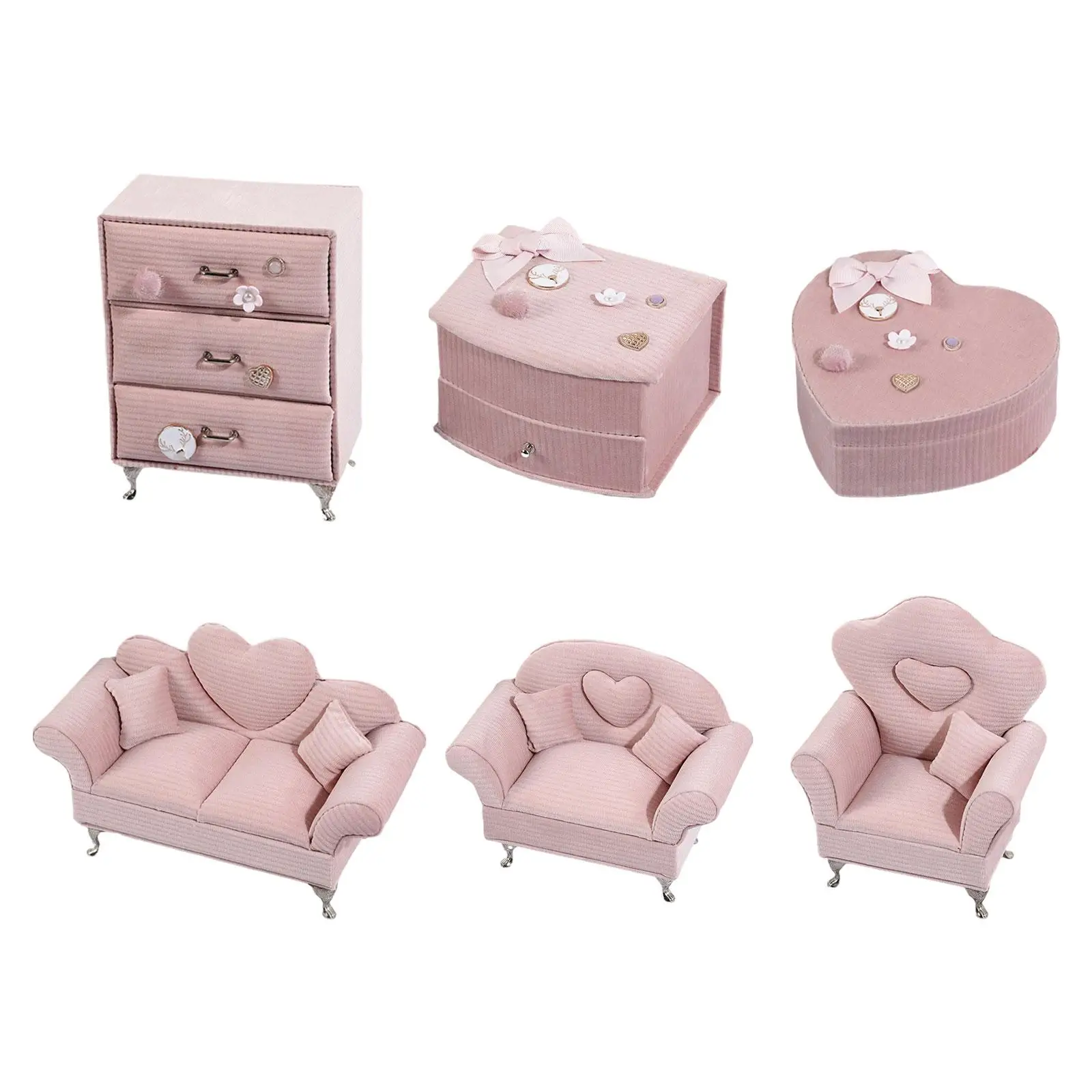 Muebles de juguete para casa de muñecas, decoración de dormitorio para accesorio de muñeca de 12 pulgadas, 1/6