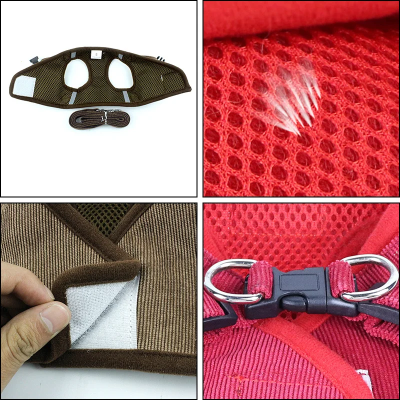 Summer Pet Dog Vest Harness and Leash Sets Reflective Mesh Harnesses for Small Dogs Pomeranian Corgi Yorkshire Puppy arnes perro