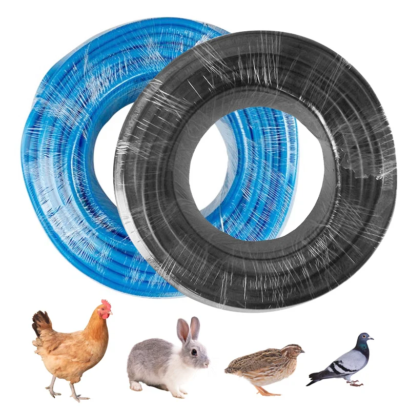 Poultry Farm Drinking Fountains Water Hose Animal Feeding Equipment Rabbit Drinker Pipe Irrigation hose 5m/10m/20m/30m